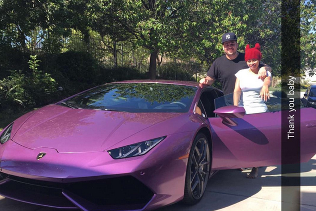 Rob Kardashian, Blac Chyna, Lamborghini Rob Kardashian, Blac Chyna, Lamborghini